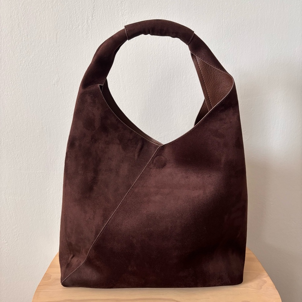 Banana Republic Dark Brown Suede Shoulder Bag - Picture 2 of 8